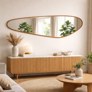 Espelho de Parede Grande Assimétrico 44x160cm