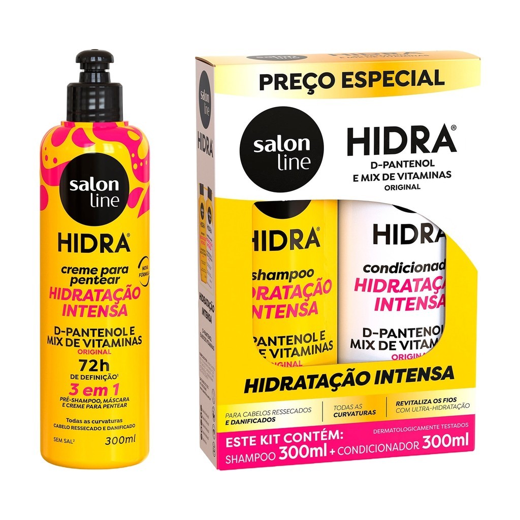 Kit Hidrata??o Intensa Hidra D-Pantenol 1 Kit Hidratação Intensa com Hidra D-Pantenol