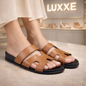 Sandália Rasteirinha Velcro Feminina Tira H