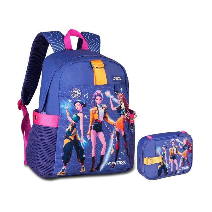 Kit Escolar Guerreiras K-pop ? Mochila + Estojo 1 Kit Escolar Guerreiras K-pop – Mochila + Estojo