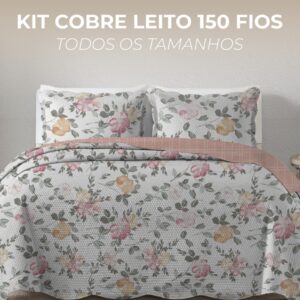 Colcha Cobre Casal Paris Corttex 3 Peças