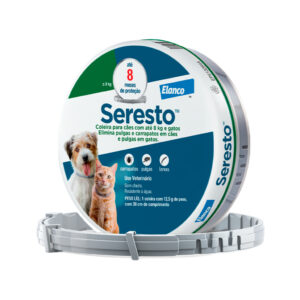 Coleira Seresto Antipulgas Cães e Gatos