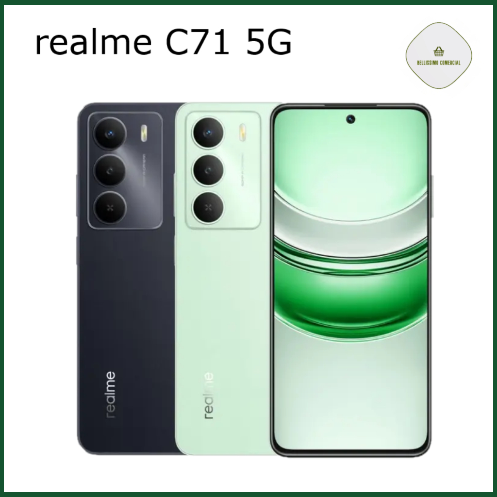 Realme C71 5G 128GB 6GB RAM 1 Smartphone Realme C71 5G 128GB 6GB RAM Tela 120Hz Android 15