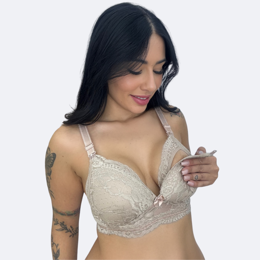 Suti? Amamenta??o Renda Luxo - Bojo Anat?mico 1 Sutiã Amamentação Renda Luxo - Bojo Anatômico