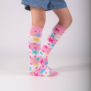 Meia 3/4 Infantil Cano Longo Coração