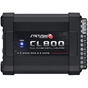 Módulo Automotivo Stetsom CL800.4 800W RMS 4 Canais Digital 2 Ohms Som Automotivo
