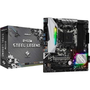 Placa Mãe ASRock B450M Steel Legend