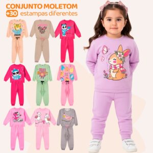 Conjunto Moletom Infantil 4 Peças Inverno
