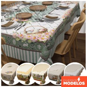 Toalha de Mesa Oxford 1,40m Páscoa - Decoração