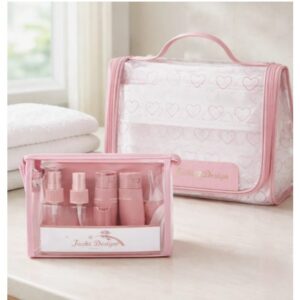 Kit Frascos Viagem Transparente – 10 Peças