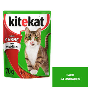 Kit Ração Kitekat Úmida Gatos Adultos 24 Sachês