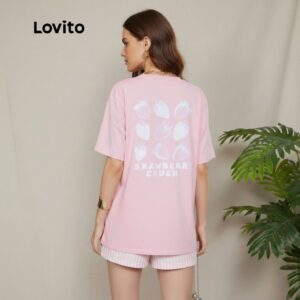 Camiseta Feminina Estampa Morango Lovito