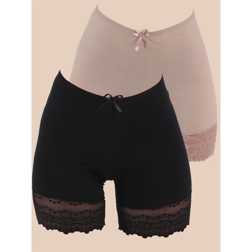 Calça Perna Ánagua Algodão Penteado - Kit 2 1 Calça Perna Ánagua Algodão Penteado - Kit 2