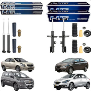 Kit 4 Amortecedor Batente Dianteiro Traseiro Onix Prisma Sonic