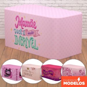 Capa de Mesa Decorativa Tecido Sublimado