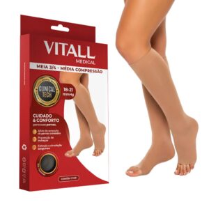Meia 3/4 Compressão Média Vitall Medical