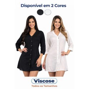 Bata Indiana Viscose Praia Lisa Feminina