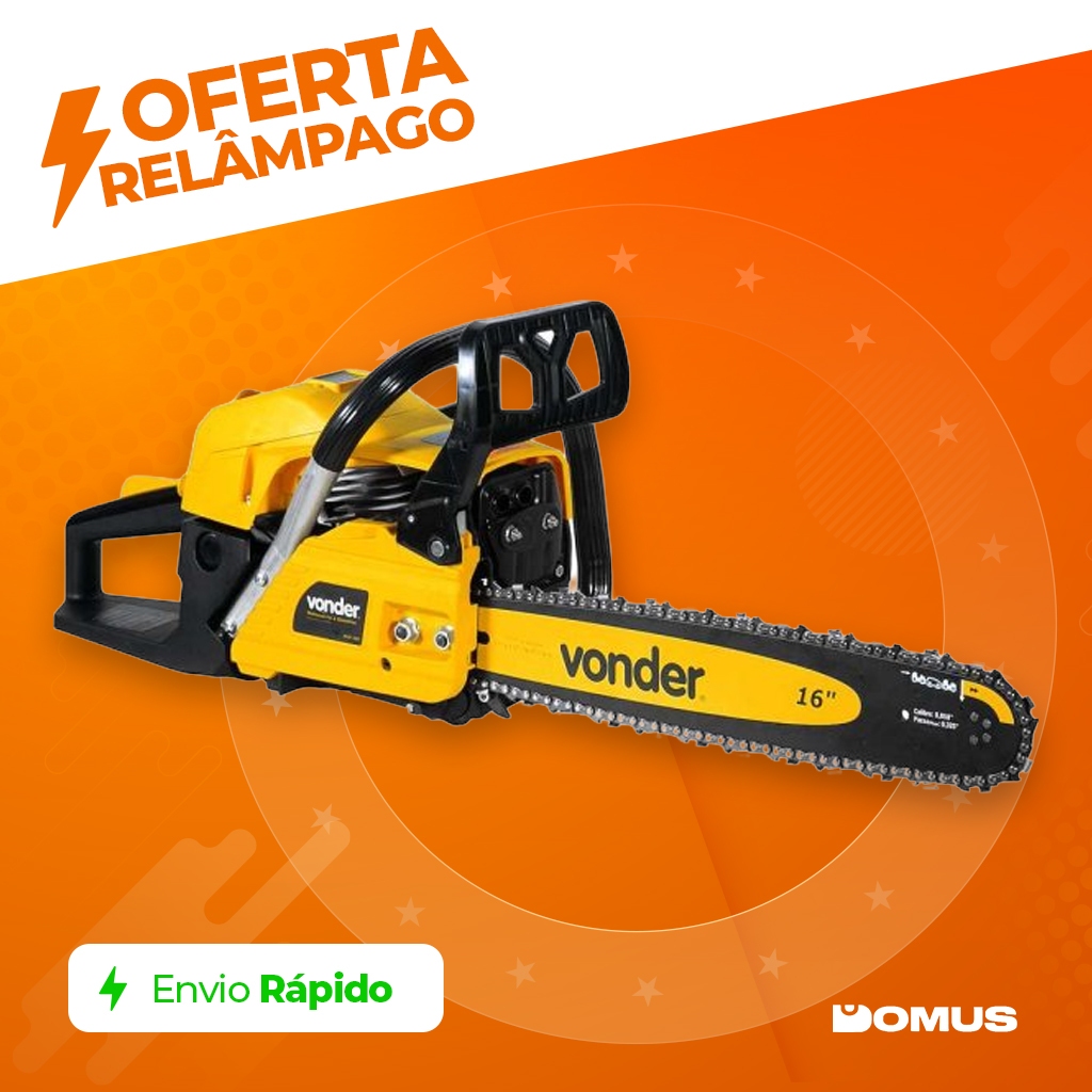 Motosserra a Gasolina Vonder MGP450 45cc 1 Motosserra A Gasolina 45,0 cm cc MGP 450 Vonder