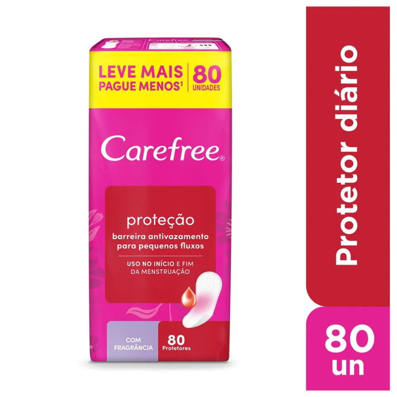 Protetor ?ntimo Di?rio Feminino Carefree 1 Protetor Íntimo Diário Feminino Carefree