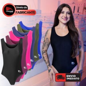 Maiô Feminino Premium Natação Hidroginástica