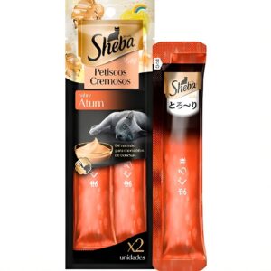 Sheba Petisco Cremoso Para Gatos Sabor Atum 2 Tubos 24g