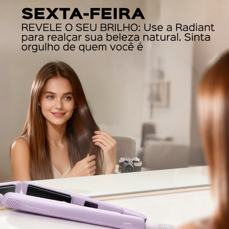 Chapinha Lena Titanium ?ons Negativos 1 Chapinha Prancha Titanium Care 2 Em 1 Lena Íons Negativos Placas De Titânio E Aquecimento Rápido Ideal Para Viagem