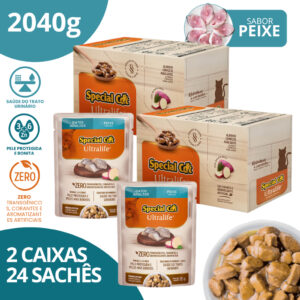 Special Cat Ultralife Sabor Peixe 85g - Kit 2 Caixas