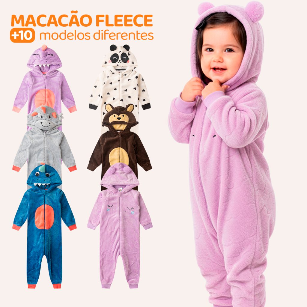 Macac?o Pijama Beb? Unic?rnio/Dinossauro 1 Macacão Pijama Bebê Unicórnio/Dinossauro