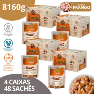 Kit 4 Caixa 12 Sachê Special Cat Ultralife Castrados Sabor Frango - 85g