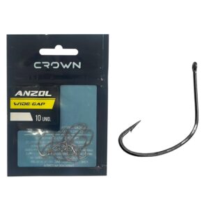 Anzol Crown Wide GAP Black N° 6  C/10 - Crown