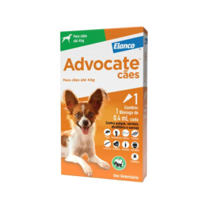 Advocate Dog 0,4mL (Até 4 Kg) 1 Pipeta - Antipulgas P/ Cães