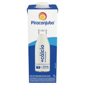 Leite UHT Desnatado +Calcio Piracanjuba 1L