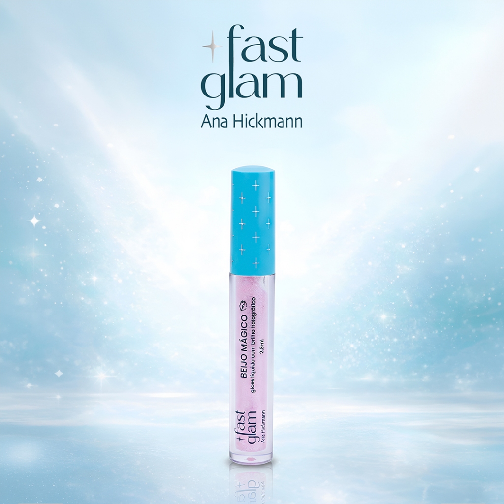Gloss Labial Hologr?fico Fast Glam Beijo M?gico 1 Fast Glam Gloss Beijo Mágico