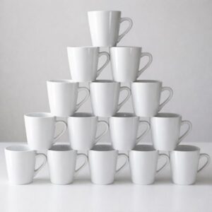 Caneca Porcelana Tulipa Branca - Conjunto Elegante