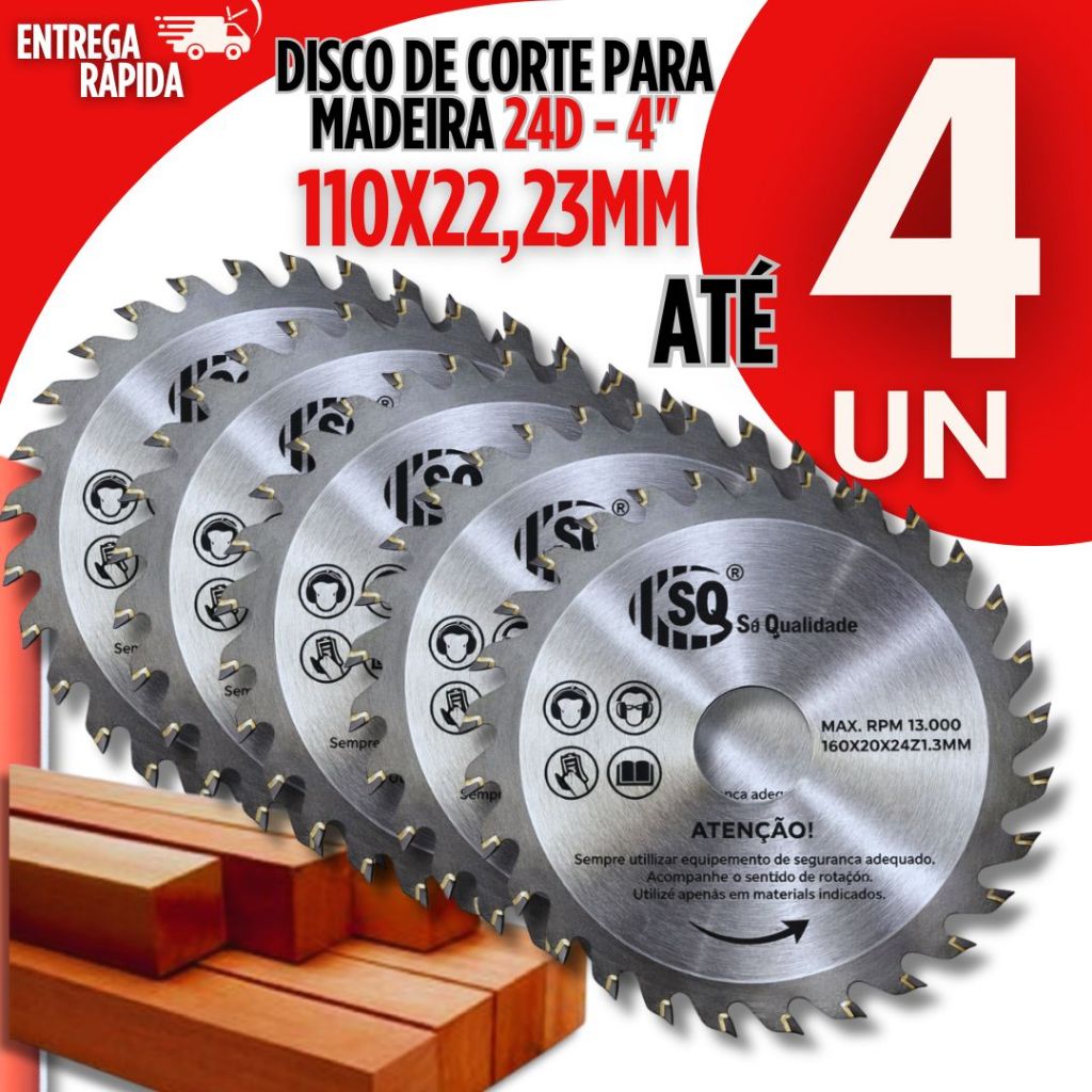 Disco de Corte Madeira 24 Dentes 110mm Makita 1 Disco de Corte Madeira 24 Dentes 110mm Makita