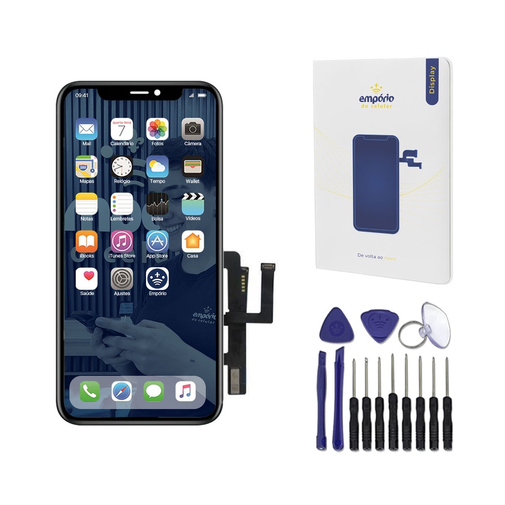 Tela iPhone 11 Pro Max Original - Emp?rio 1 Tela Iphone 11 Pro Max Compatível Apple Display Frontal Empório do Celular Premium + Kit ferramentas