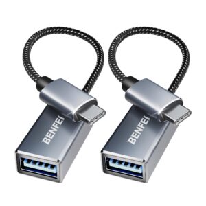 Benfei KIT 2x Adaptador Usb C p/Usb 3.0 Fêmea Cinza