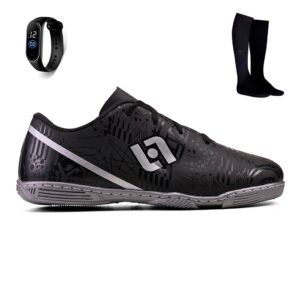 Chuteira Infantil Futsal com Meia e Relógio