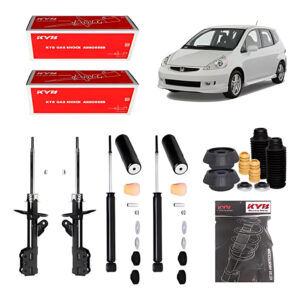 4 Amortecedores Kayaba + Kits Kyb Honda Fit 2003/2008