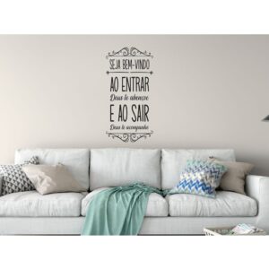Adesivo Vinílico "Seja Bem-Vindo" - Parede