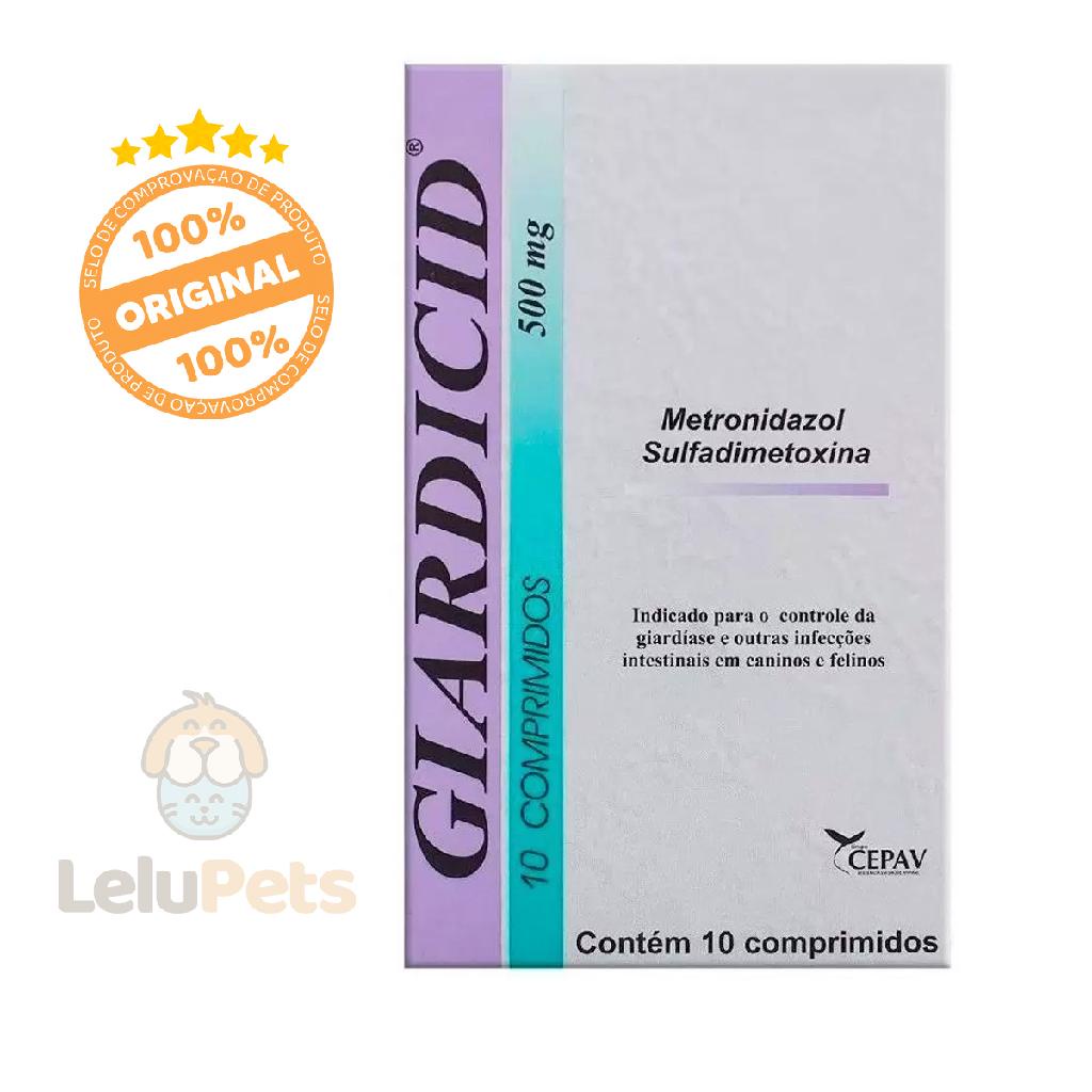 Giardicid 500mg - 10 Comprimidos - Cepav 1 Giardicid 500mg 10 Comprimidos Cepav