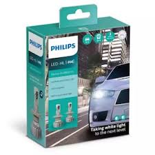 Farol LED H4 Philips Ultinon 6000K - Par