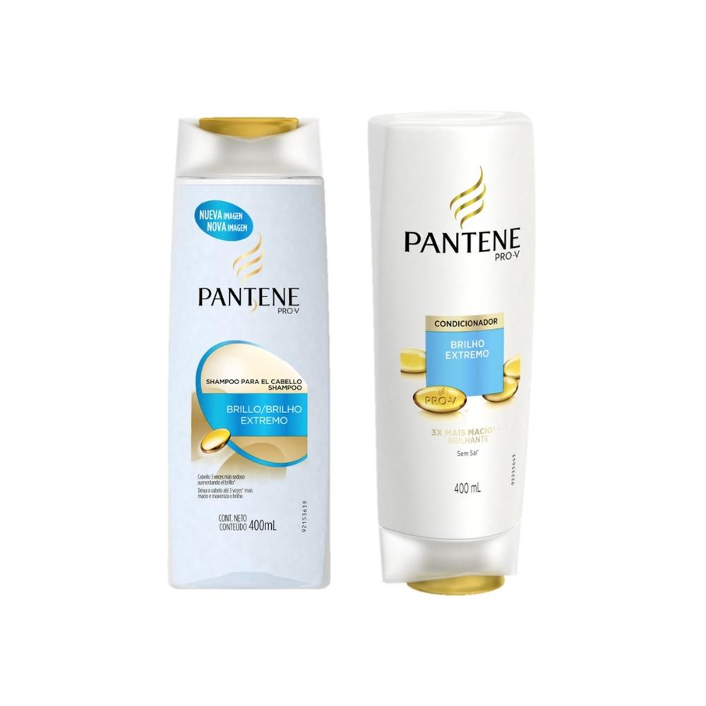 Kit Shampoo + Condicionador Pantene Brilho Extremo 1 Kit c/ Shampoo + Condicionador Pantene Brilho Extremo 400 ml