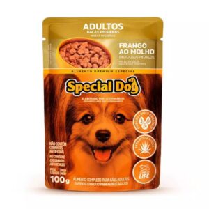 Ração Úmida Special Dog Adultos Raças Pequenas Sachê Sabor Frango ao Molho 100g