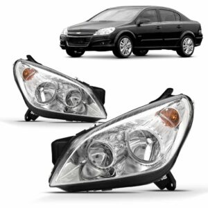 Par Farol Vectra 2006-2009 Cromado H7/H1