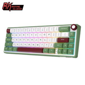 RK ROYAL KLUDGE R65 Junta Com Fio Hot Swapple Teclado Mecânico