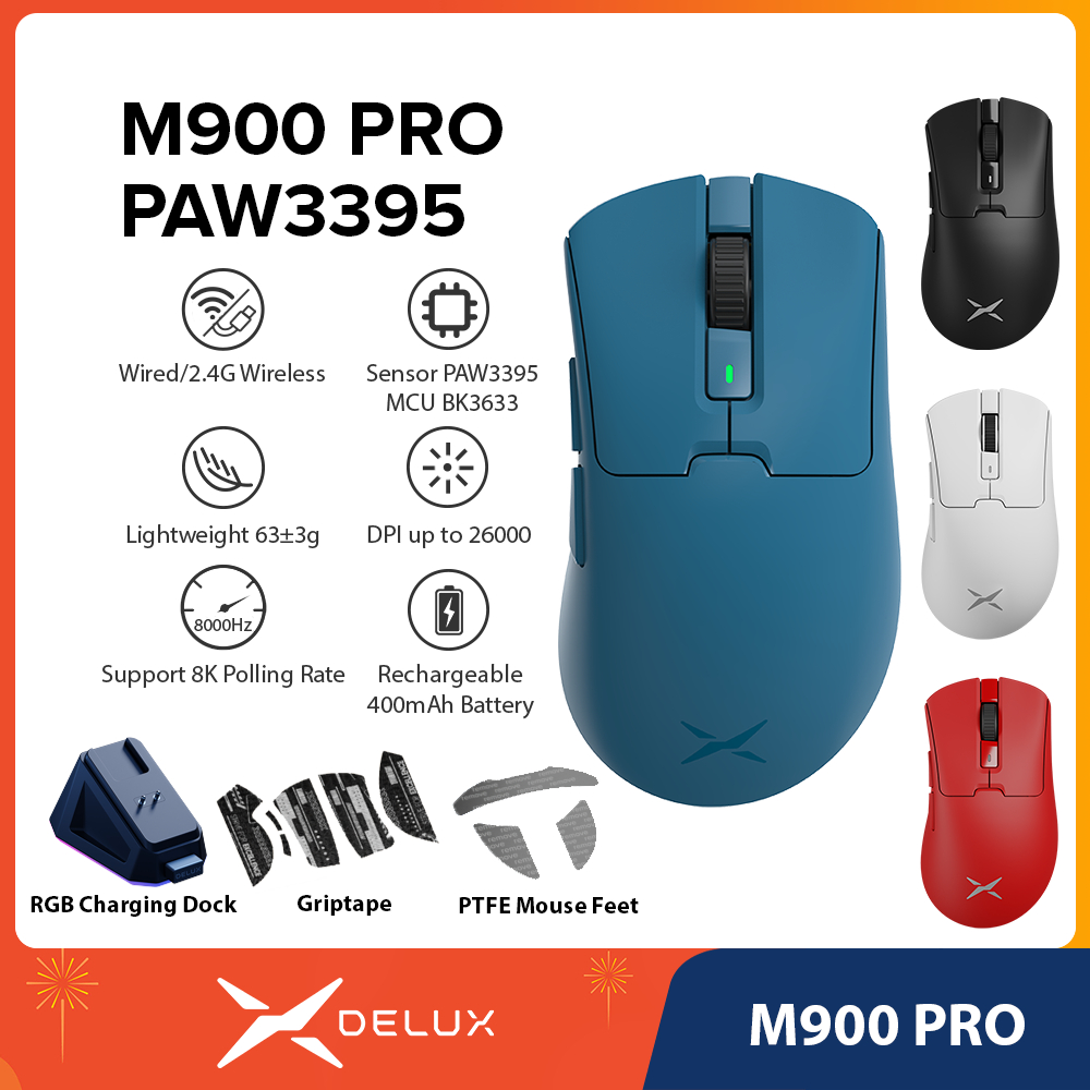 Mouse Gamer Delux M900 PRO DPI 26000 1 Mouse Gamer Delux M900 PRO DPI 26000