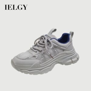 IELGY Sapatos De Papai Para Meninas Estudantes De Verão Tênis De Plataforma Coreano De Malha Respirável