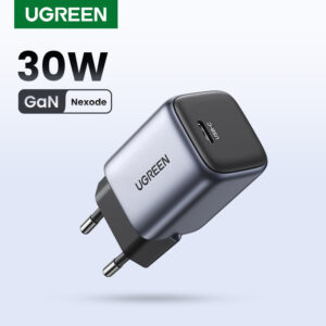 Carregador Rápido UGREEN GaN 30W USB C Novo Nexode Air Series Tipo Para iPhone 15/15 Pro Max/Macbook/iPad Mini Huawei
