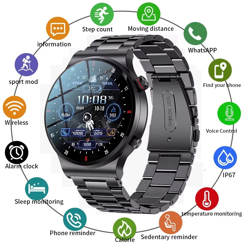 Rel?gio Inteligente LIGE Smartwatch - Monitoramento Sa?de 1 Relógio Inteligente LIGE Smartwatch - Monitoramento Saúde